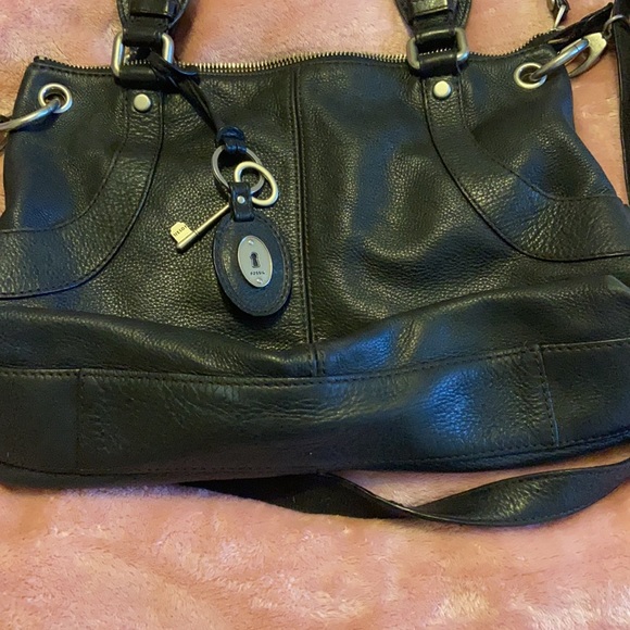 Super Clean Vintage Fossil Leather Handbag - Picture 1 of 11